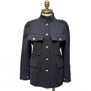 RAG & BONE Navy Military Balzer Jacket with Gold Buttons SIZE S UTILITY CLASSIC
